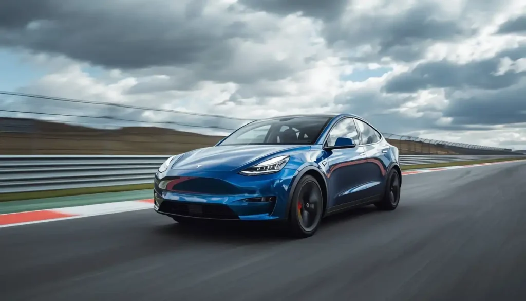 Tesla Model Y Performance 2026 acceleration test on track showing 0-60 mph performance capabilities