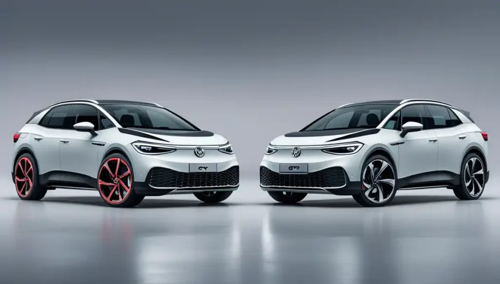 Volkswagen ID 4 GTX vs standard models comparison - performance and features side by side