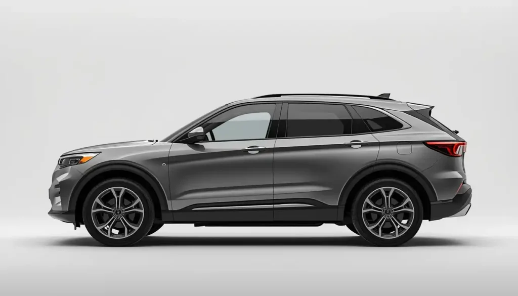 Ford Explorer EV dimensions compact crossover side profile 4460mm length
