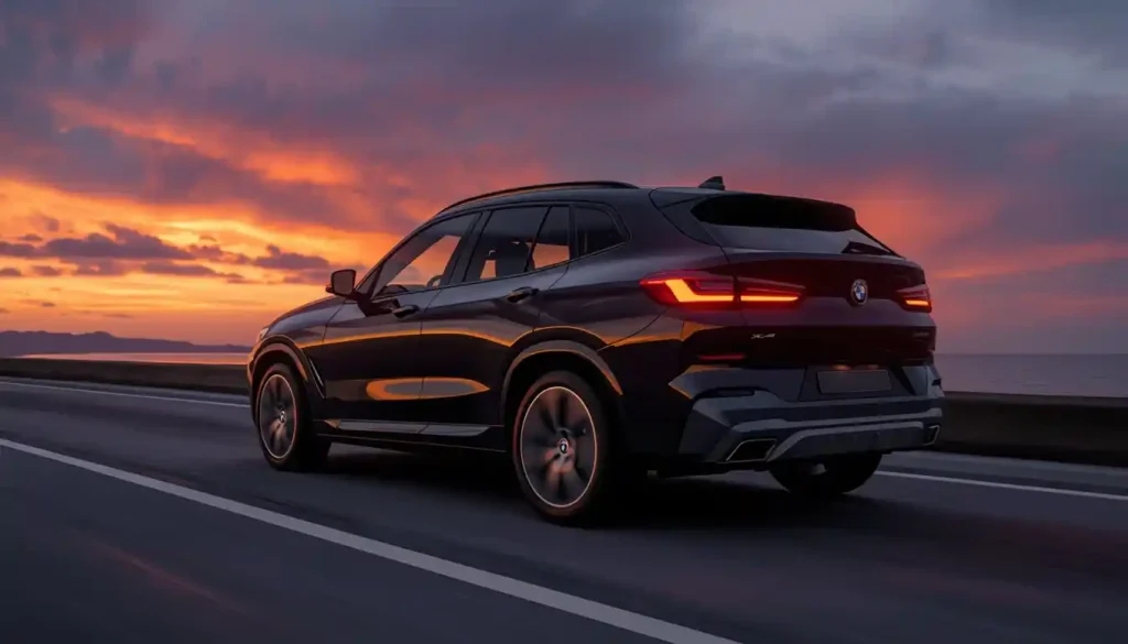 BMW iX4 2027 electric SUV sleek coupe design side profile reveal