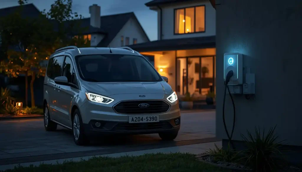 Ford E-Tourneo Courier home charging overnight EV battery warranty