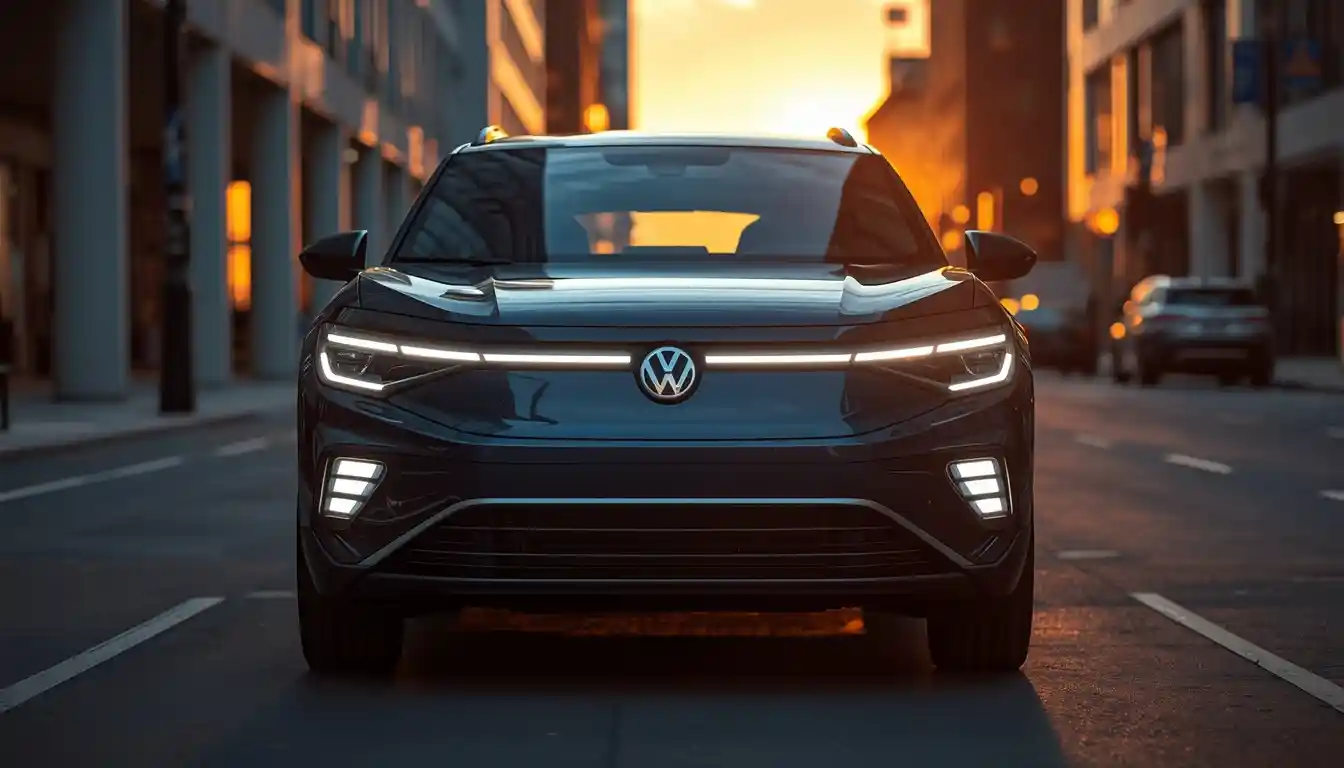 2026 Volkswagen ID.4 Pro electric SUV full view in urban setting