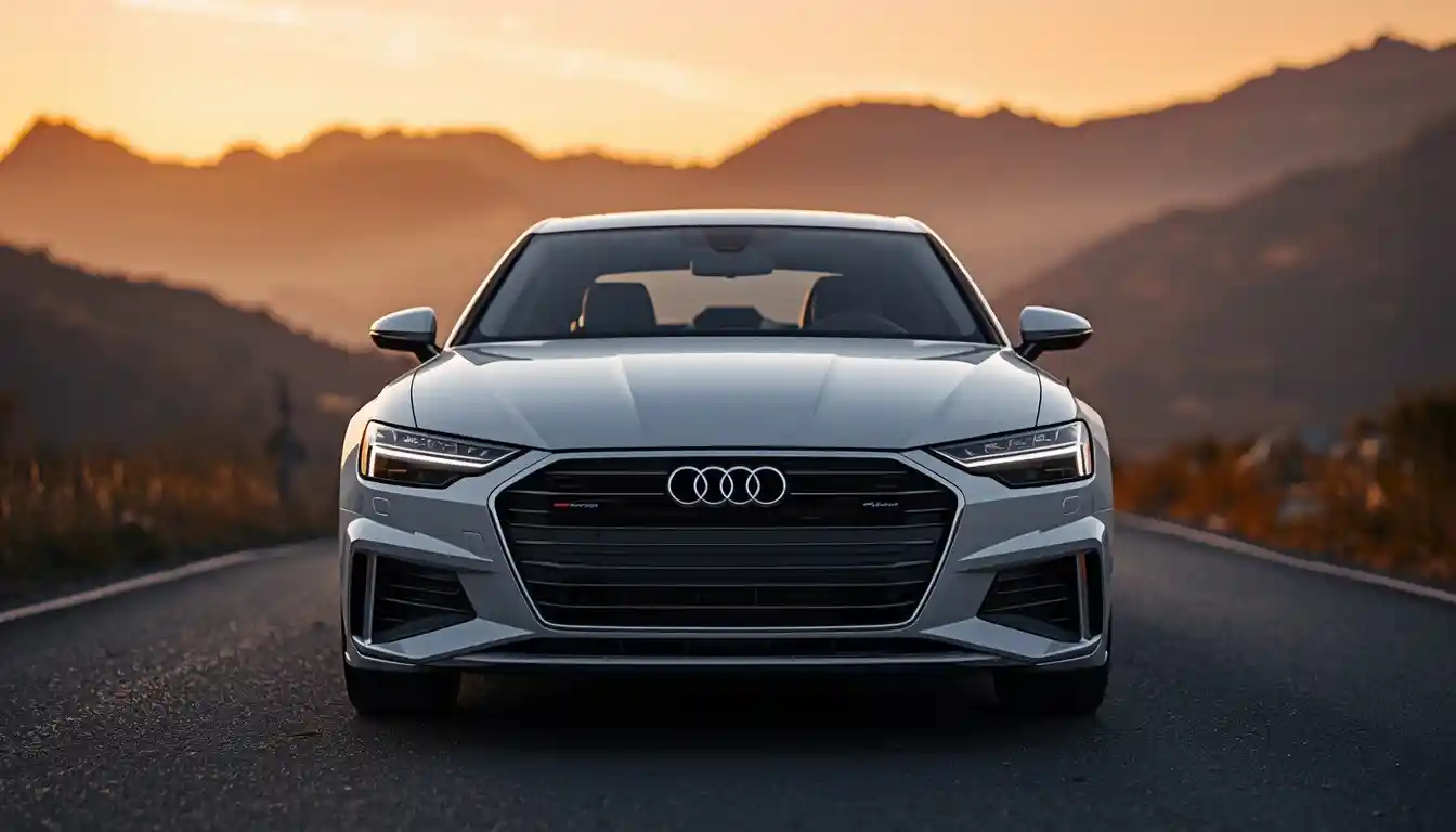 2026 Audi A6 review – exterior front three-quarter view in Glacier White