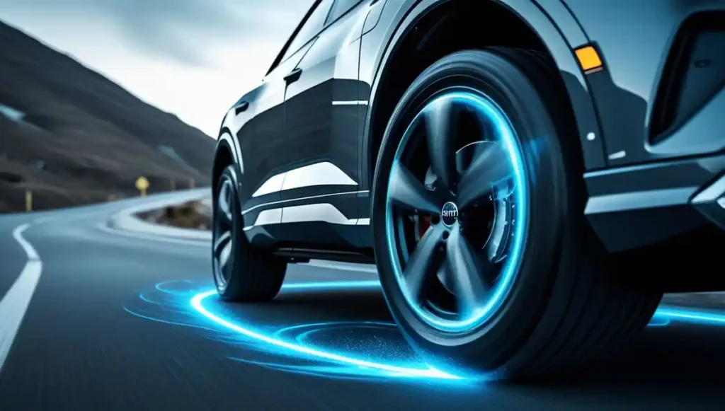 Audi Q4 e-tron regenerative braking energy recovery system visualization