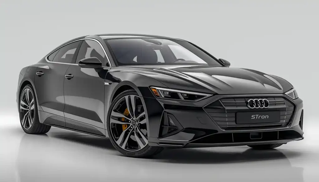 2026 Audi S e-tron GT price specs range review — front three-quarter static studio shot