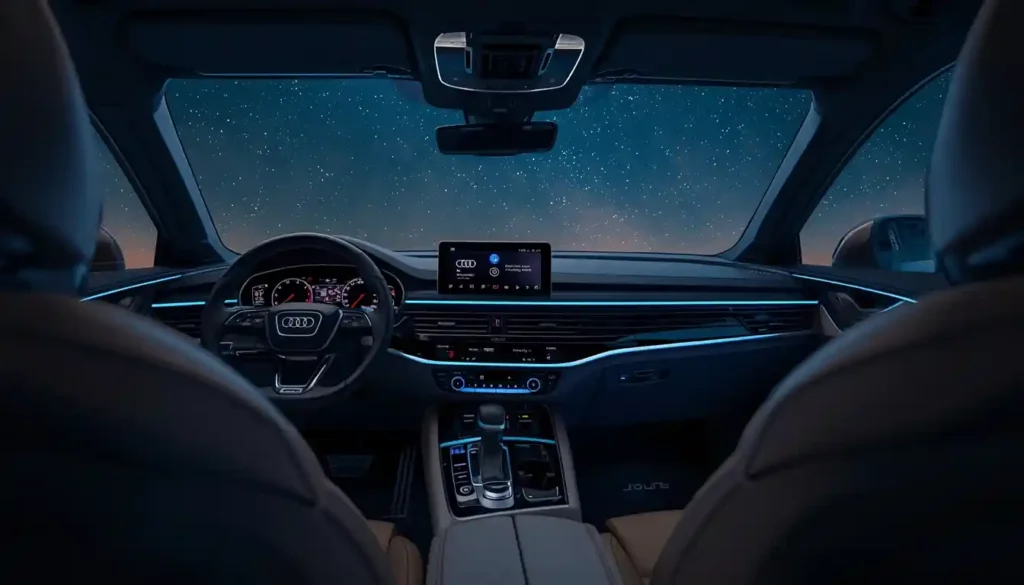 Audi SUV interior quality MMI touchscreen and Virtual Cockpit dashboard