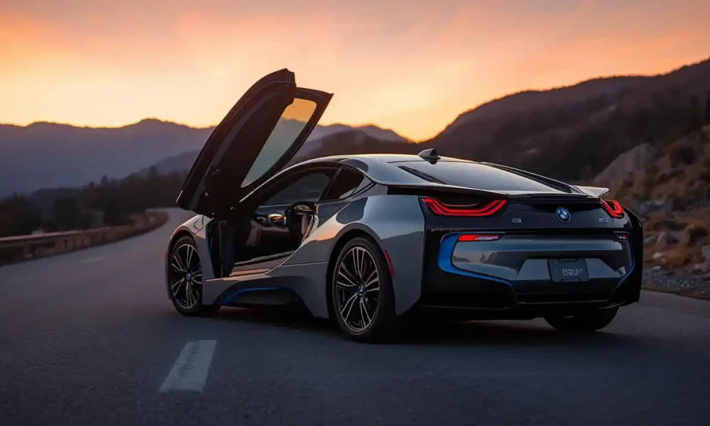 BMW i8 long term ownership review 2026 plug-in hybrid sports car side view