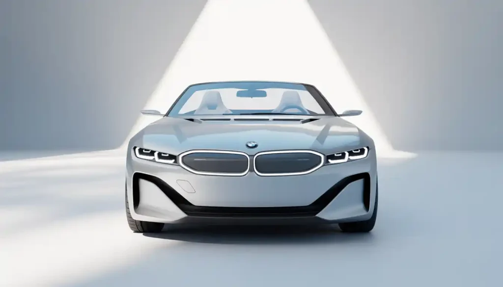 Futuristic BMW electric roadster concept render inspired by Neue Klasse platform