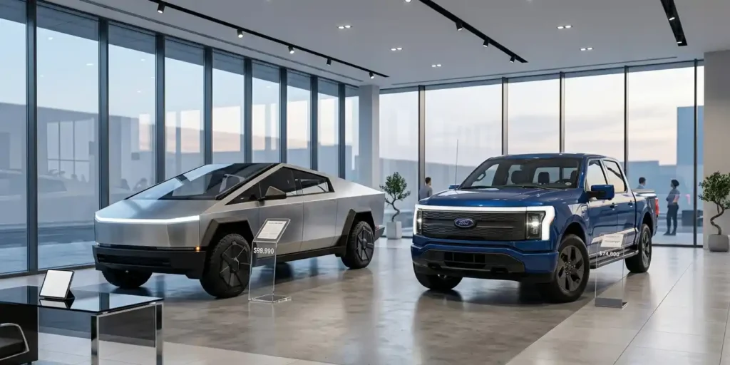 Cybertruck vs. F-150 Lightning price difference 2026