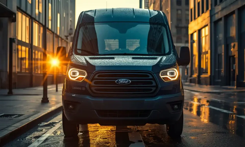 Ford E-Transit Review 2026 electric cargo van front exterior