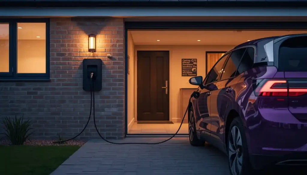 VW ID.3 Pro S 2026 charging at home wallbox overnight showing cost per mile savings