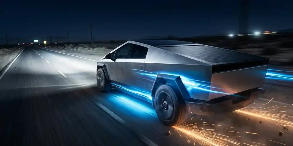 `2027 Tesla Cybertruck Cyberbeast 845hp electric pickup acceleration`