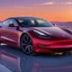 2026 Tesla Roadster electric supercar on Nevada salt flats at golden hour