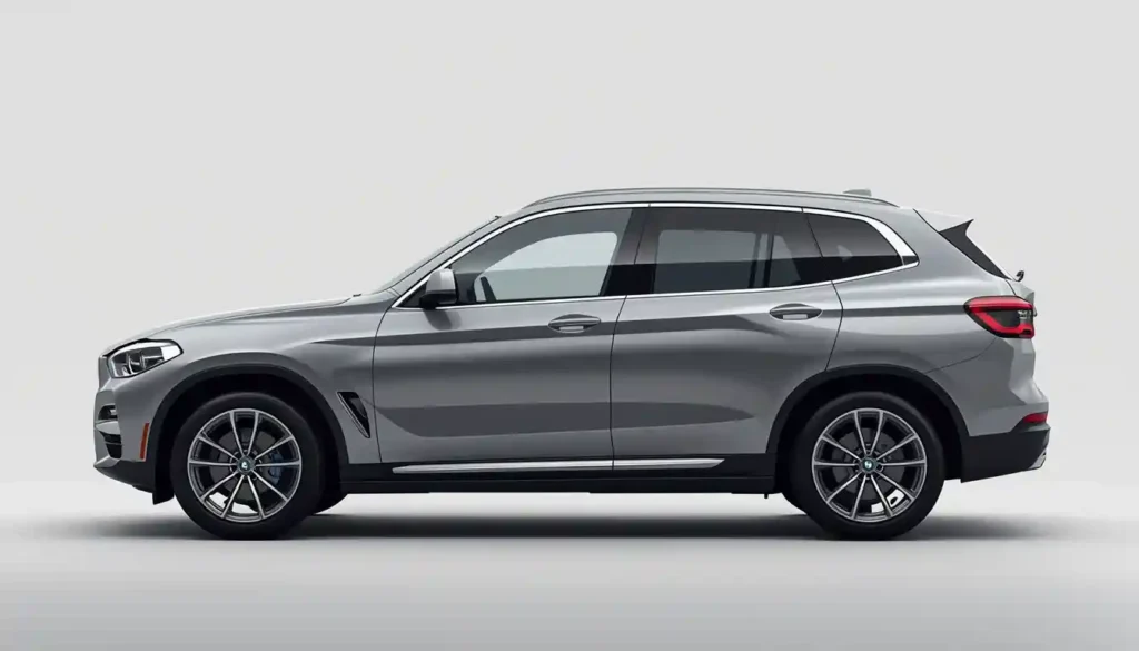 BMW iX3 Neue Klasse electric SUV full side profile studio shot showing platform design and aerodynamic bodylines