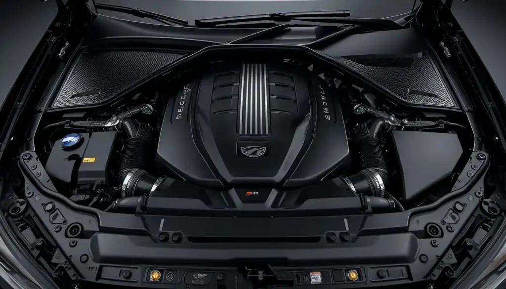 2026 Genesis GV80 Coupe Black 3.5T twin-turbo V6 engine with electric supercharger